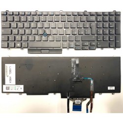 Tastiera italiana per Dell Latitude E5550 E5570 5580 5590 Retroilluminata e trackpoint