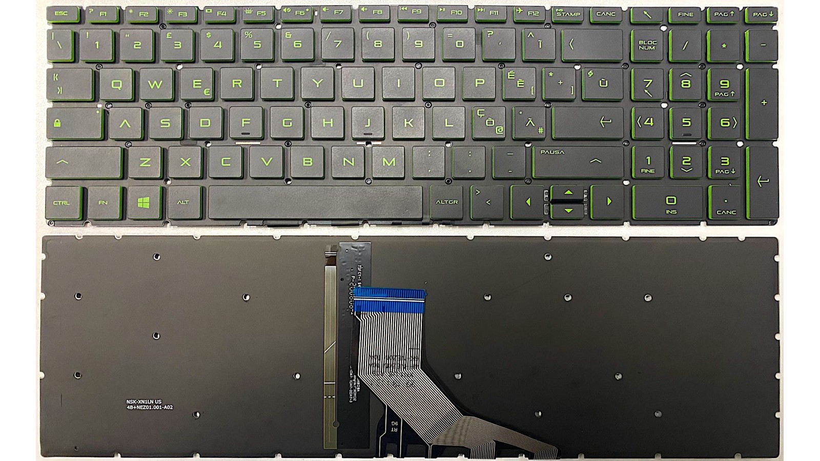 Tastiera Italiana RETROILLUMINATA per HP Pavilion Gaming 15-EC 15-ec0016ng 15-ec0007ng 15-ec0410ng