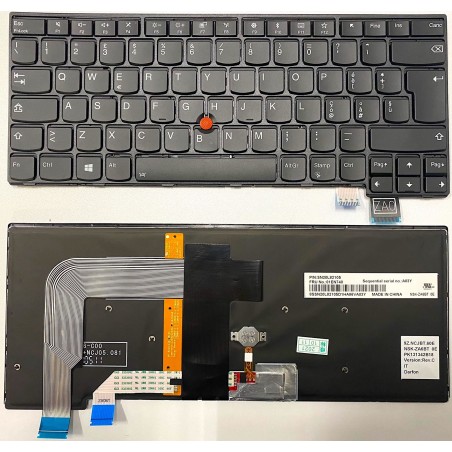 Tastiera italiana RETROILLUMINATA per Lenovo THINKPAD T460S T470S con Trackpad