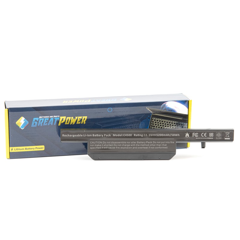 Batteria 5200 mAh per C4500BAT-6 / 6-87-C480S-4G4 / 6-87-C480S-4G41 / 6-87-C480S-4G4B compatibile Batteria 5200 mAh per C4500BAT-6 / 6-87-C480S-4G4 / 6-87-C480S-4G41 / 6-87-C480S-4G4B compatibile