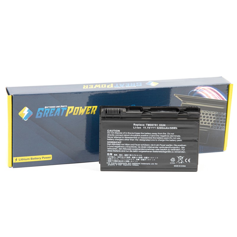 Batteria 5200mAh per Acer Extensa 4620 / 5000 / 5210 / 5220 / 5620 / TravelMate 5220 5310 5320 5520 5620 5710 5720 5