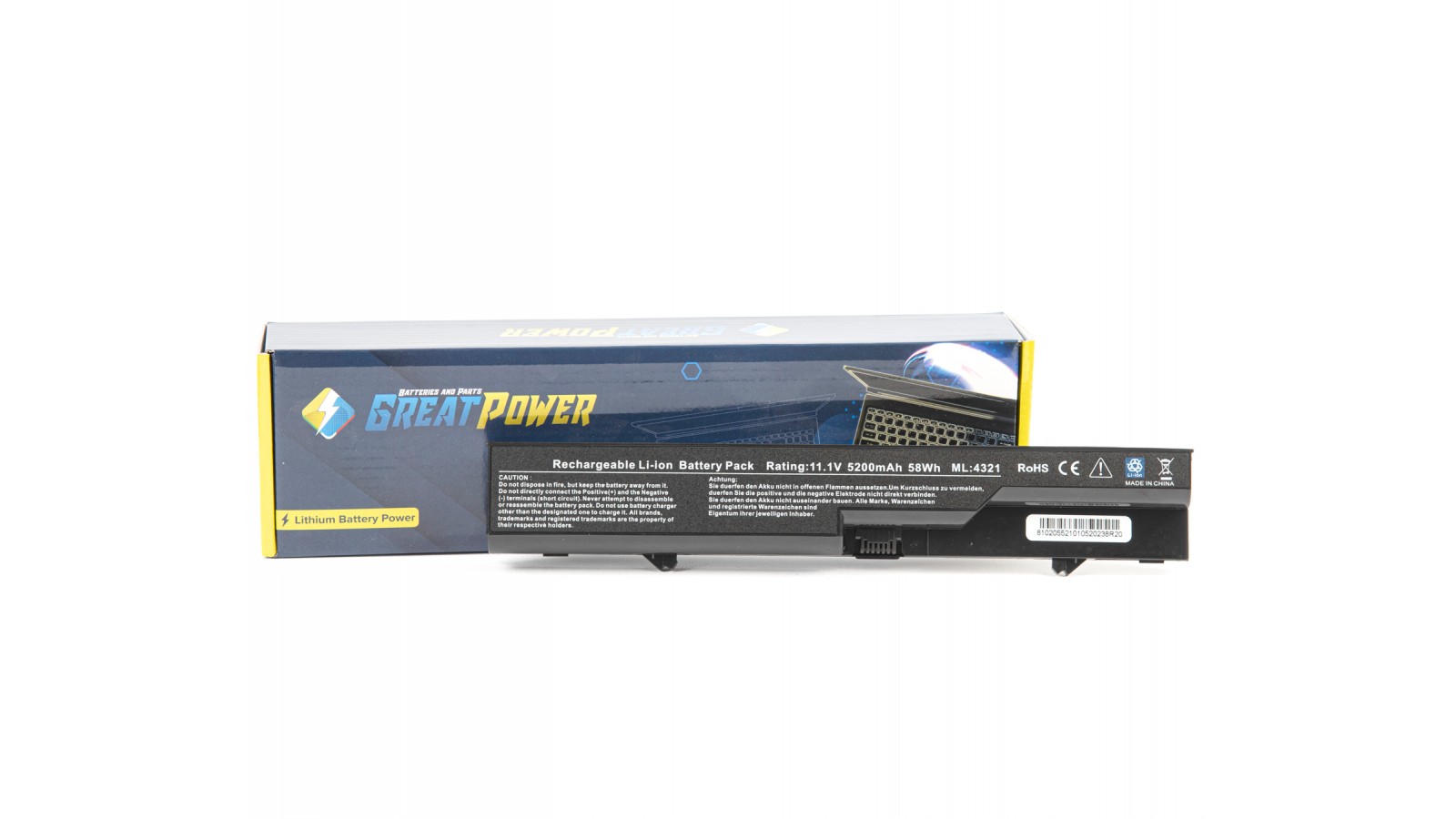 Batteria 5200mAh per HP Compaq 320 321 325 326 420 421 425 620 621 625