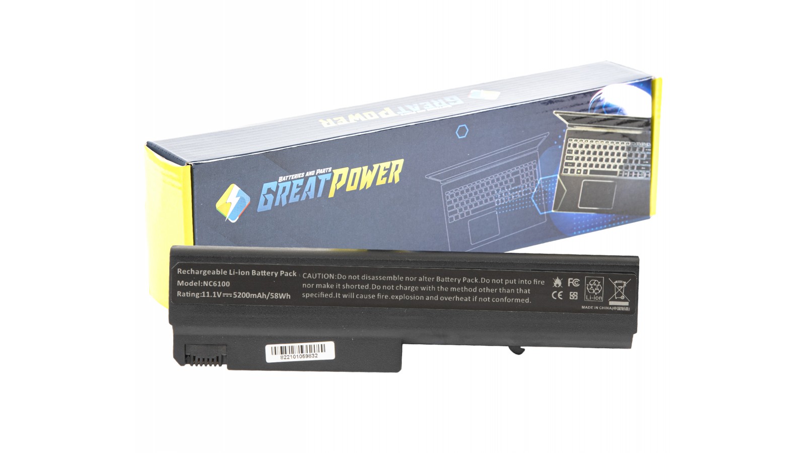 Batteria 5200mAh compatibile con HP 398875-001
