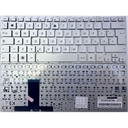 Tastiera Italiana compatibile con Asus Silver Zenbook UX31 UX31A UX31E UX31LA
