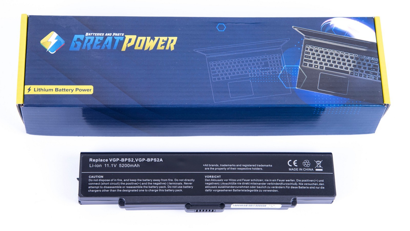 Batteria 5200mAh compatibile con SONY VAIO VGP-BPS2A, VGP-BPS2B, VGP-BPS2C VGP-BPS2 , VGP-BPL2