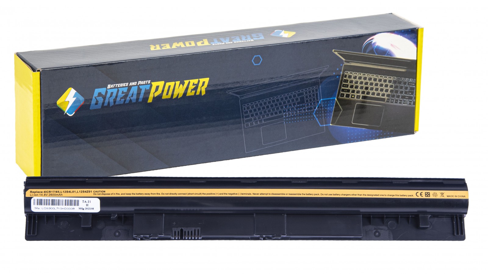 Batteria 2600mAh per Lenovo 4ICR17/65 L12S4Z01