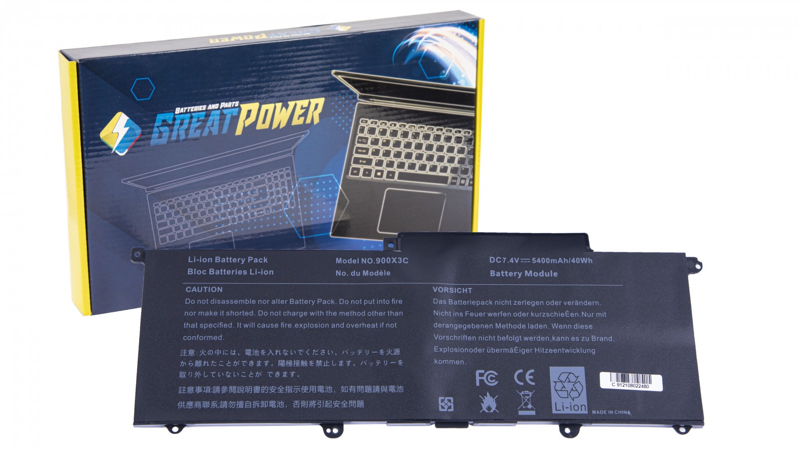 Batteria 5400mAh compatibile con Samsung ATIV BOOK 9  NP900X3F NP900X3F NP900X3G
