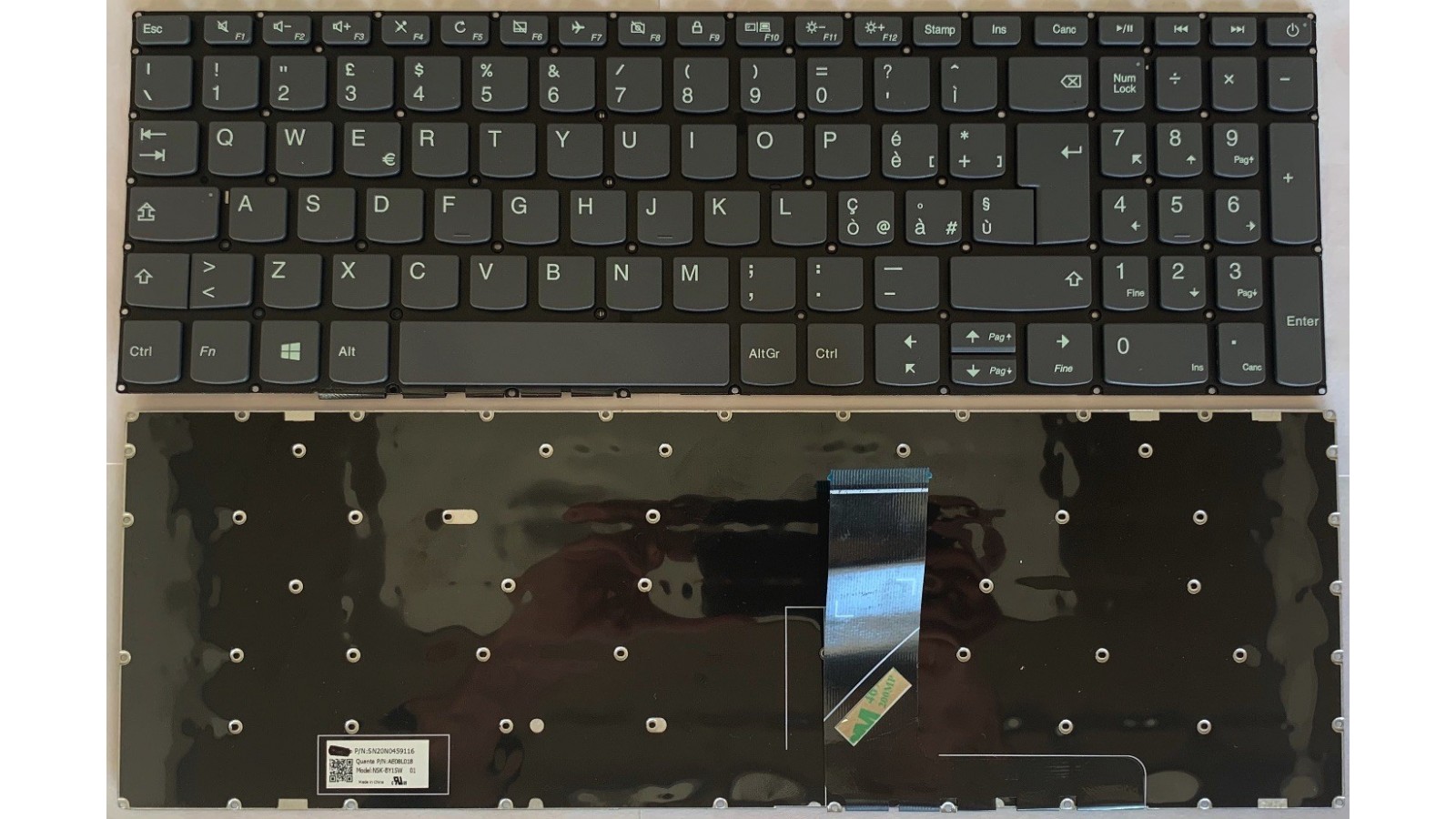 Tastiera italiana compatibile con Lenovo Ideapad S145-15IGM 9Z.NCSSN.10S