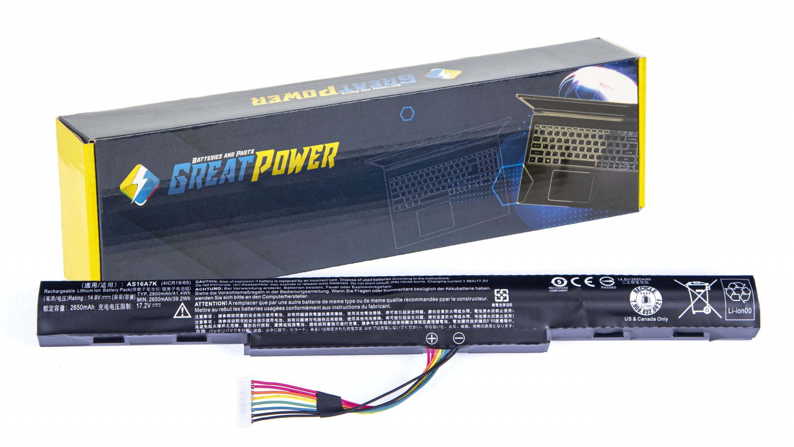 Batteria 2600mAh per Acer Aspire E5-575G E5-575G-58UJ E5-575G-59EE E5-575G-76YK  (E5-575G-53VG