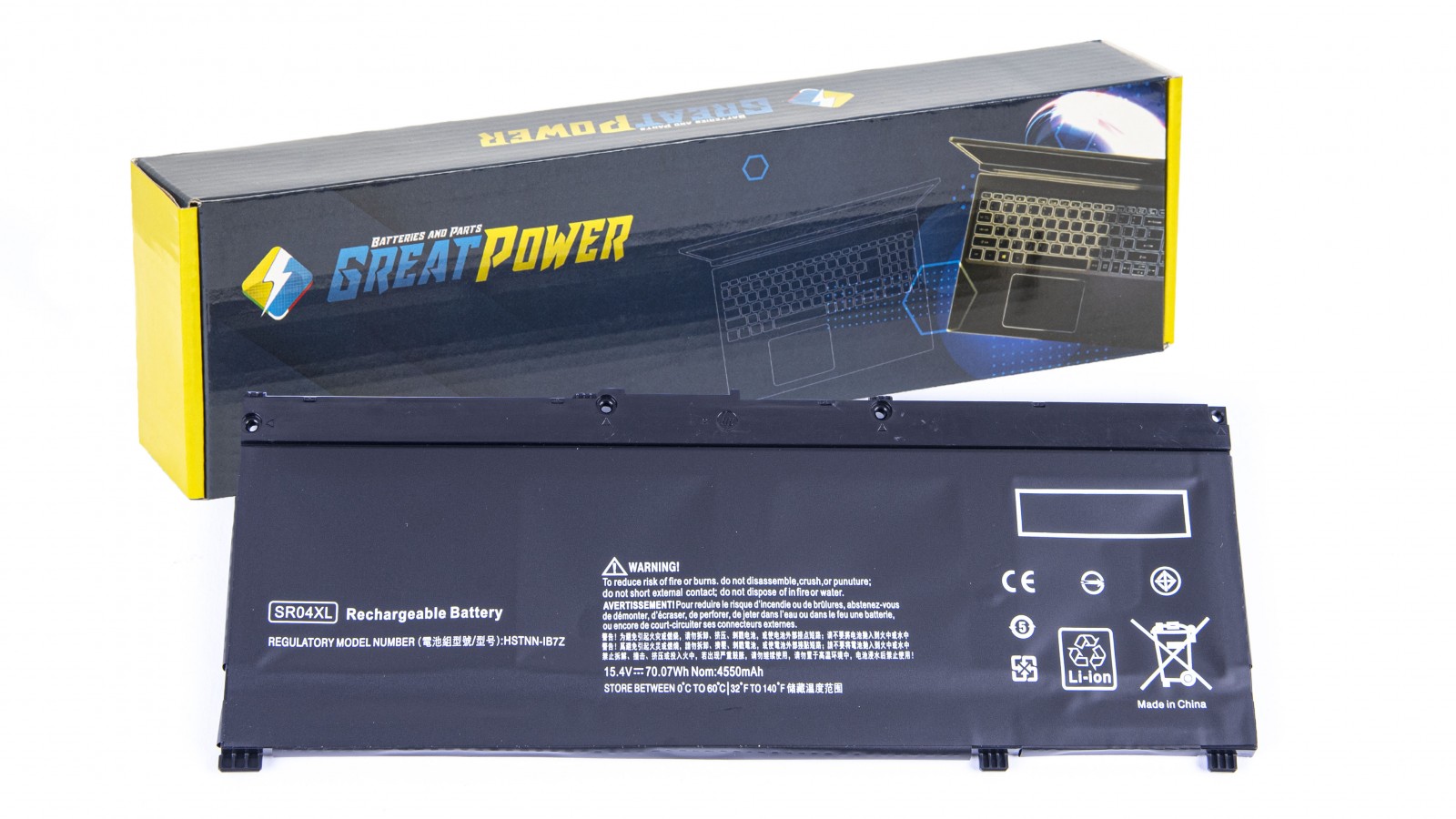 Batteria SR04XL 70.07Wh per HP TPN-C133 TPN-C134 TPN-Q193