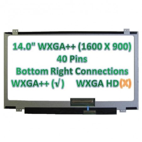 Display LCD Schermo 14.0 Slim Led compatibile con LTN140KT12