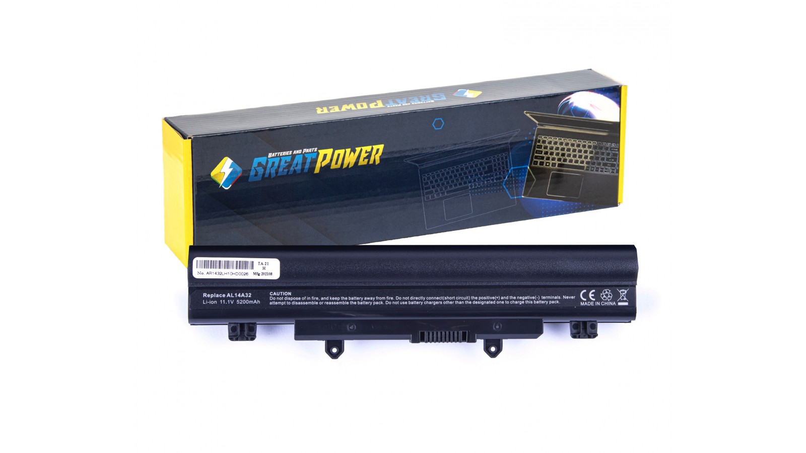 Batteria 5200mAh compatibile Acer Aspire AL14A32