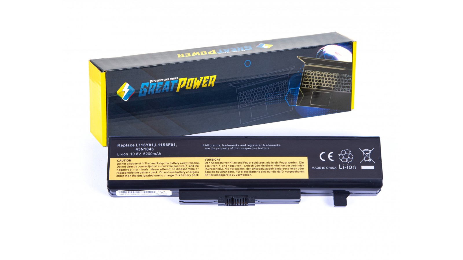 Batteria 5200mAh per Lenovo IdeaPad Z380 Z480 Z485 Z580 Z585