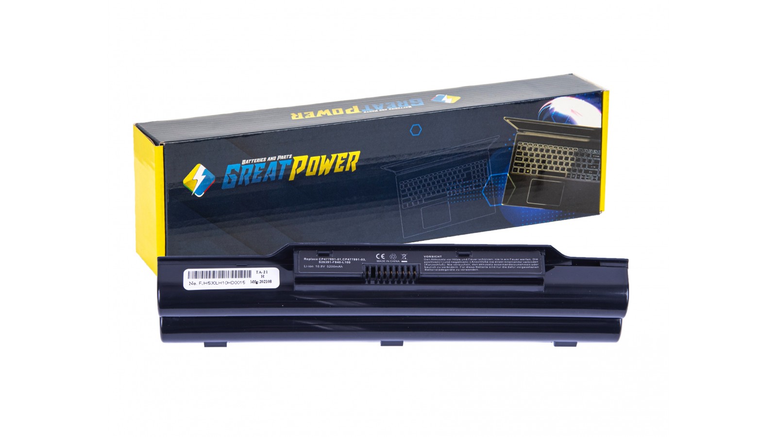 Batteria 5200mAh compatibile con Fujitsu Lifebook A531 AH42