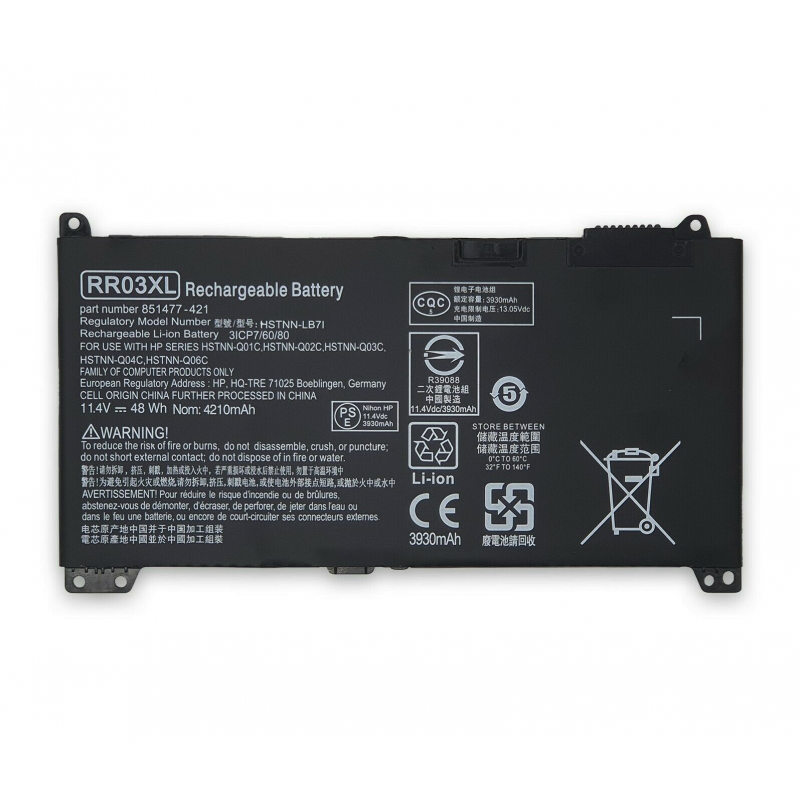 Batteria RR03XL per HP ProBook 430 G4 G5 440 G4 G5 450 G4 G5 455 G4 G5 470 G4 G5 [3930mAh]