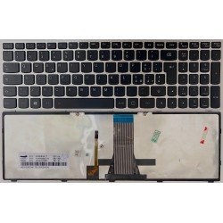 Tastiera italiana RETROILLUMINATA PER Lenovo IdeaPad 500-15isk Corinice Silver