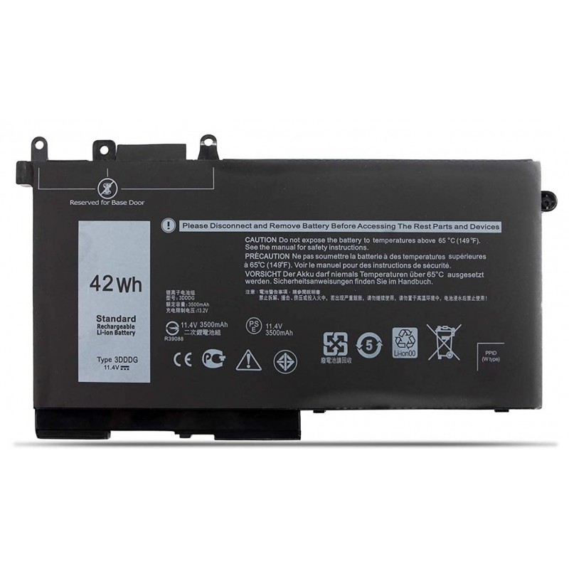 Batteria 3DDDG 42WH per Dell Latitude 5290 5488 5490 5491 5495 5580 5590 Precision 3520 3530