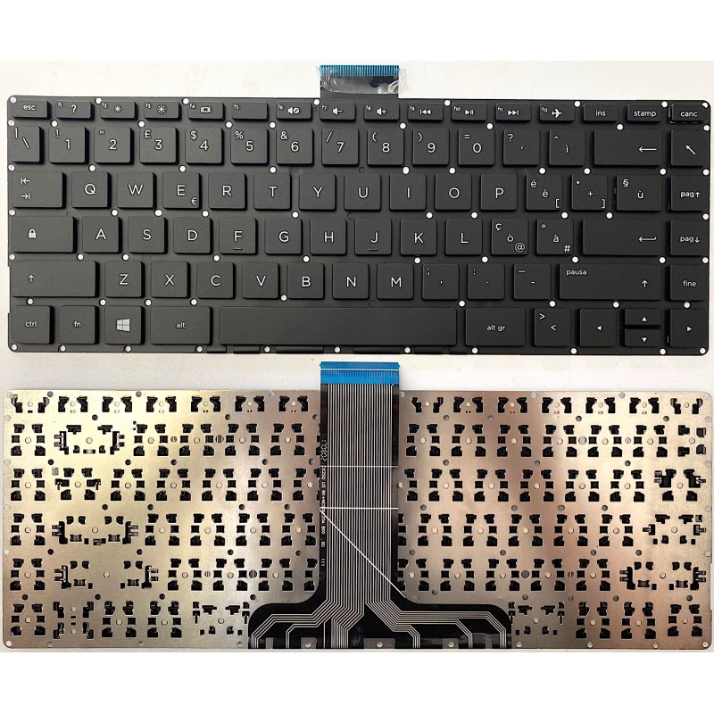 Tastiera italiana per HP Stream 14-AX 14-AX010WM 14-AX067NR 14-AX100 nera