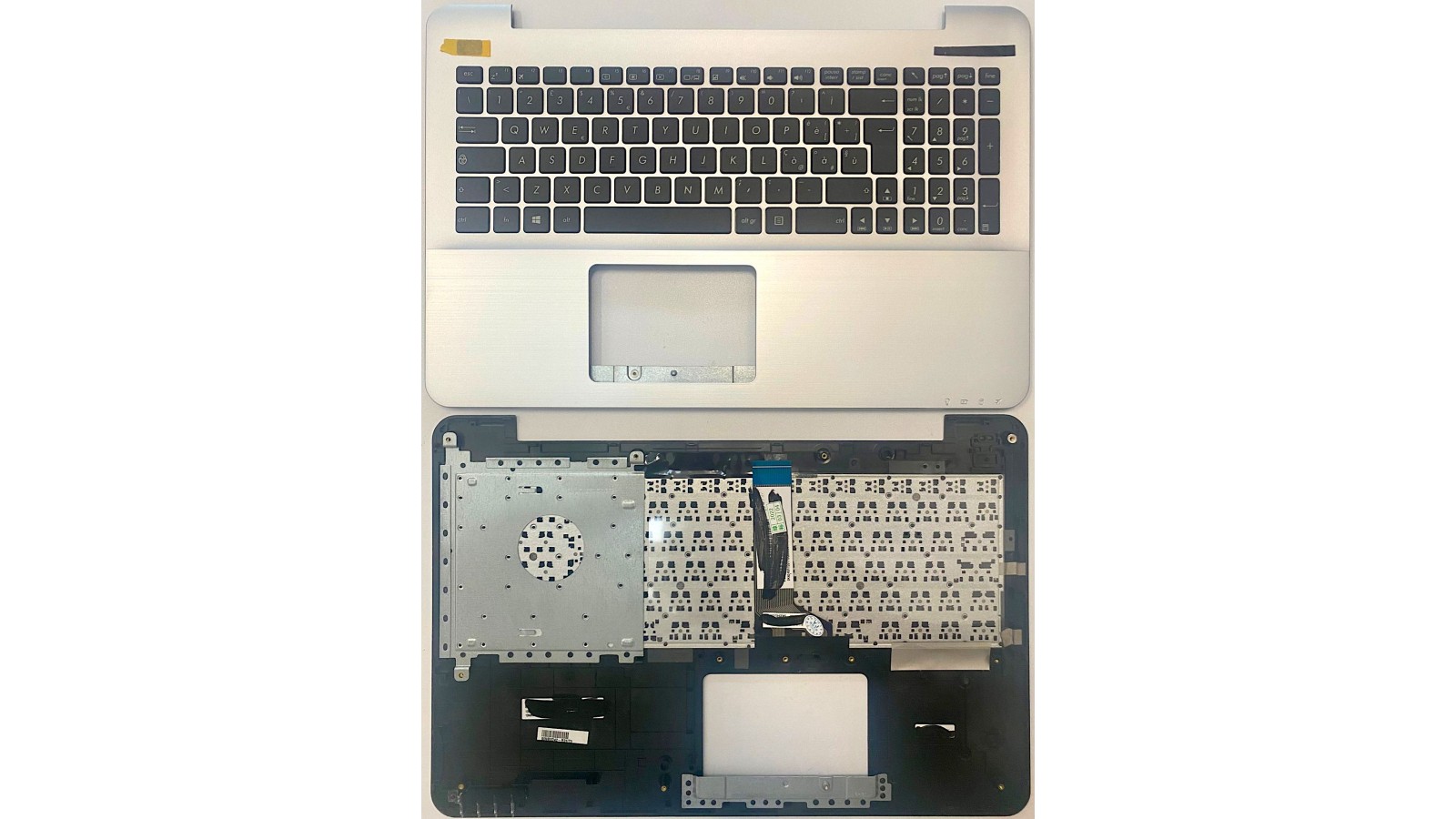 Tastiera con Topcase italiana per Asus A555L A555LA A555LD A555LN A555LJ A555LF A555LP Silver