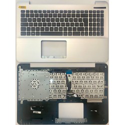 Tastiera con Topcase italiana per Asus F554 F555LA K555LA R556L W519 Y583 Silver