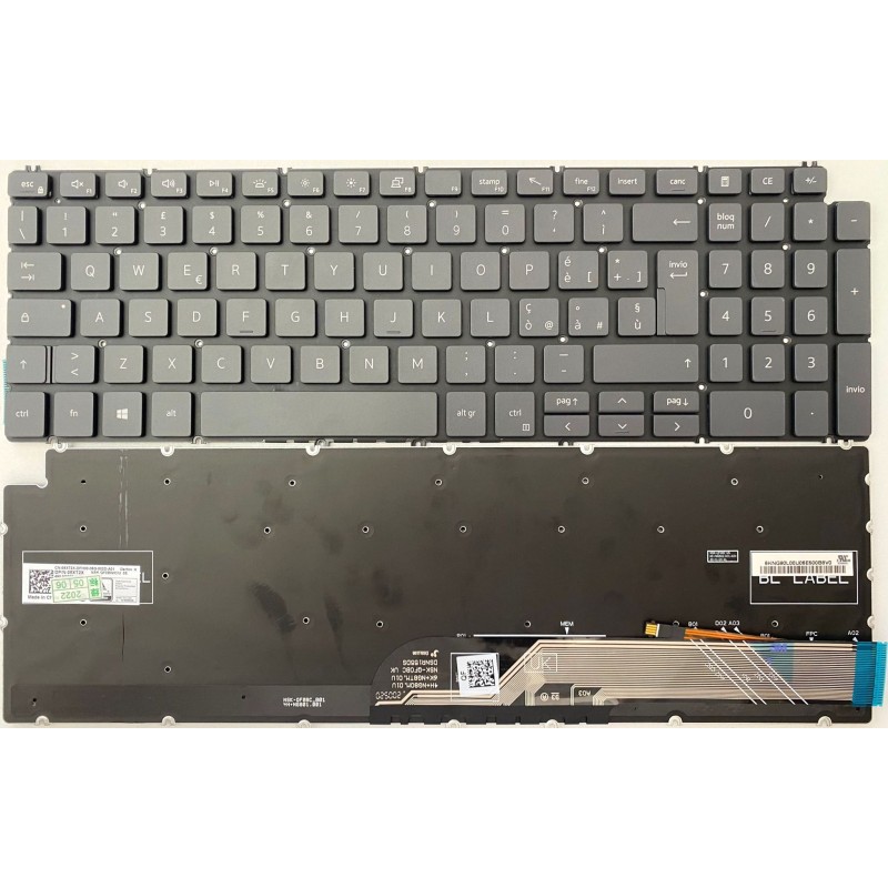 Tastiera italiana RETROILLUMINATA PER Dell INSPIRON 3501 3502 3505