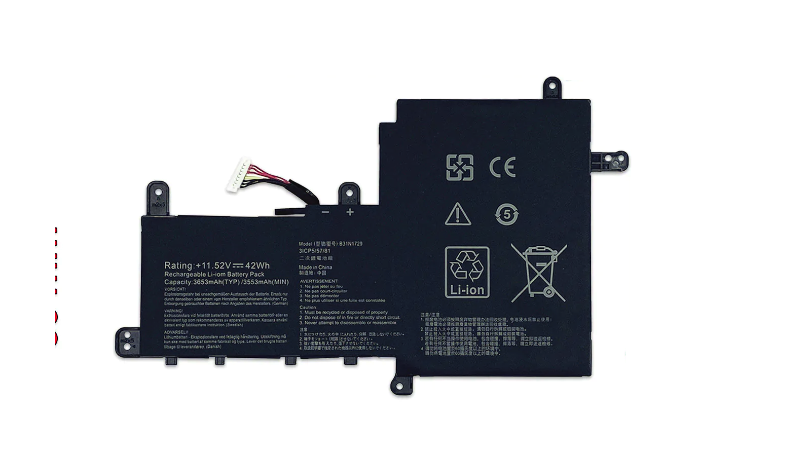 Batteria B31N1729 per ASUS Vivobook S15 S530FA S530UA S530UN X530FN