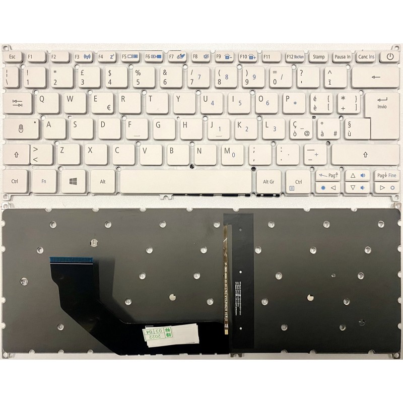 Tastiera italiana Retroilluminata per ACER ASPIRE S5-371 S5-371T S5-371-593P S5-371-5946 S5-371-597M S5-371-59DU S5-371-59GY