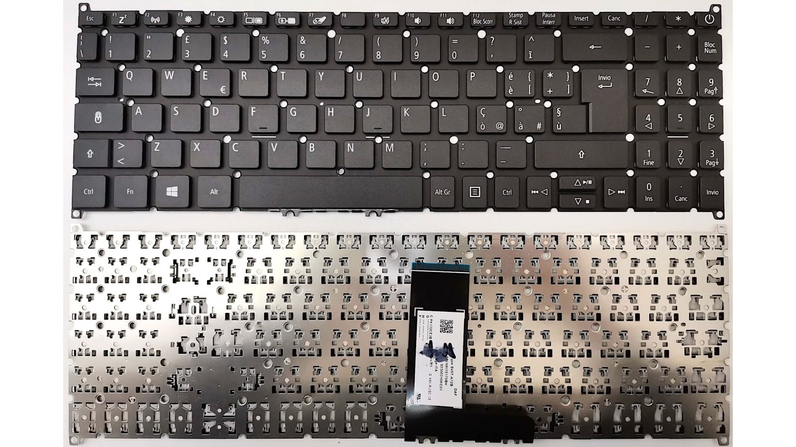 Tastiera italiana compatibile con ACER Aspire 7 A715-74 EX215-51 N19C5 N19C1 N19H