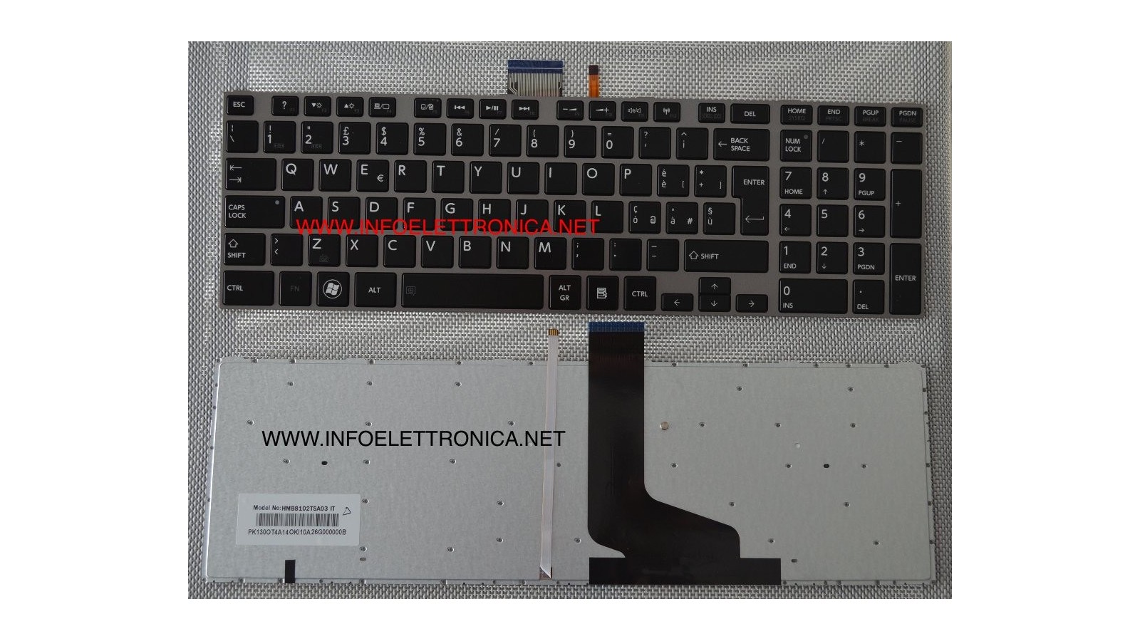 Tastiera Italiana Retroilluminata compatibile con Toshiba Satellite P850 P850D P855 P855D P870 P870D P875