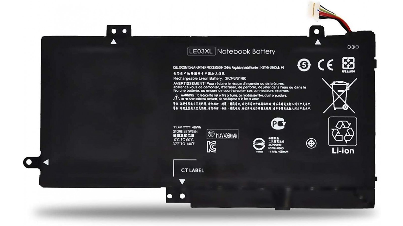 Batteria per HP Pavilion X360 13-s000 13-s100 LE03 13-s099nr 15-bk000 (11.4V 48Wh)