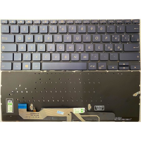 Tastiera italiana per ASUS ZenBook UX362 UX362FA Q326FA RETROILLUMINATA