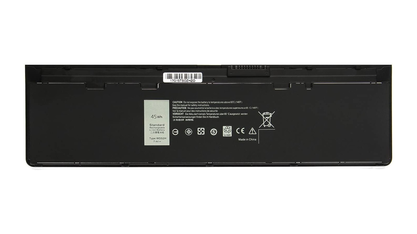 Batteria 7.4V 45Wh 6080mAh per Dell Latitude 12 7000 E7240 E7250 Ultrabook 451