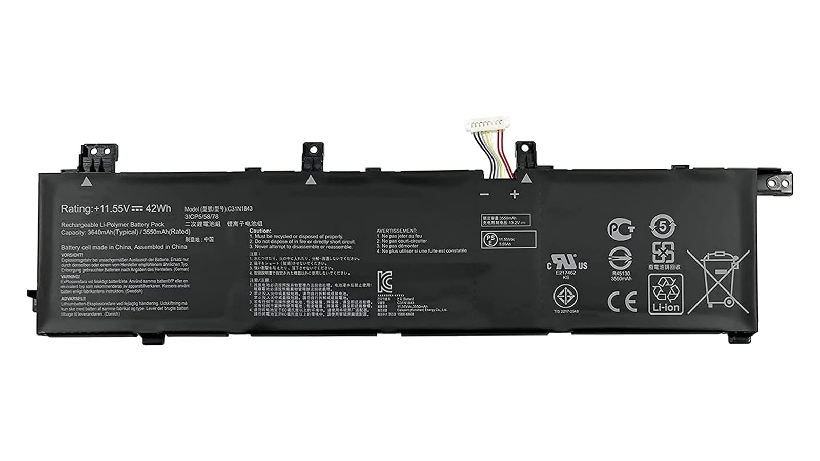 Batteria C31N1843 per ASUS VivoBook S14 S432FA S432FL S15 S532FA S532FL