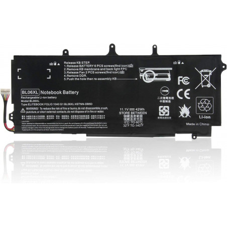 Batteria BL06XL per HP EliteBook Folio 1040 G1 G2 [11.1V 3800mAh]