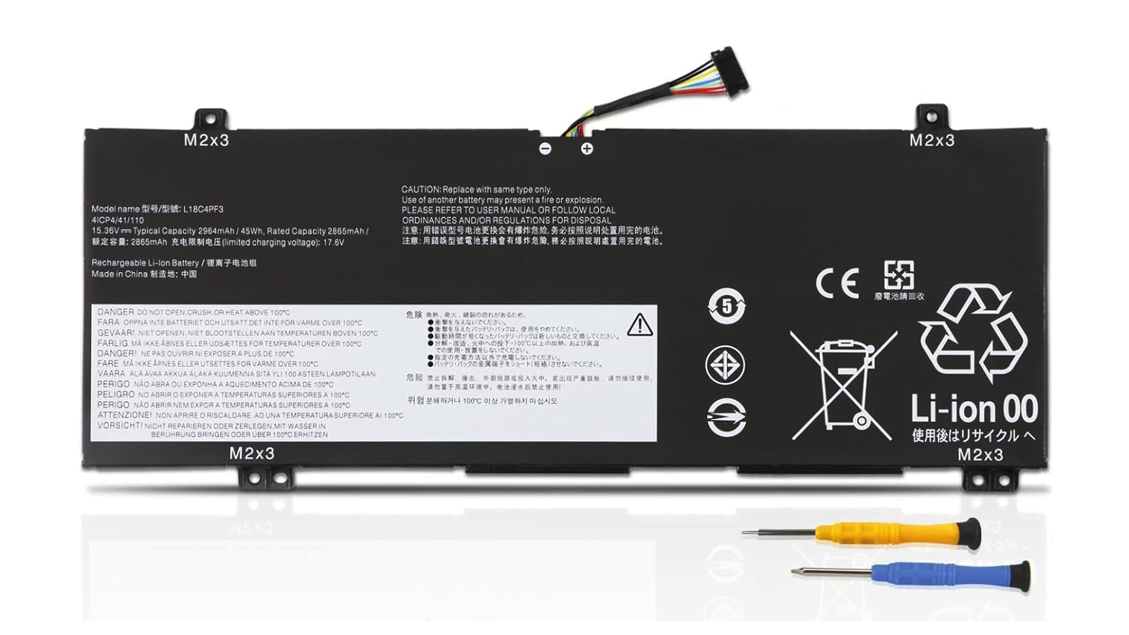 Batteria compatibile con Lenovo L18C4PF3 5B10W67415 5B10T09081