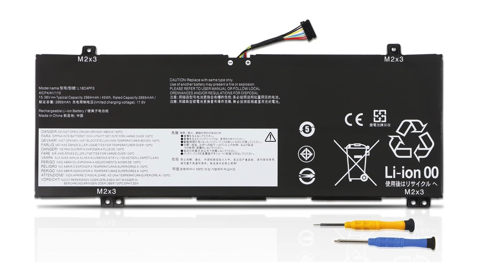 Batteria per Lenovo Ideapad Flex-14IML Flex-14IWL Flex-14API C340-14API C340-14IML C340-14IWL