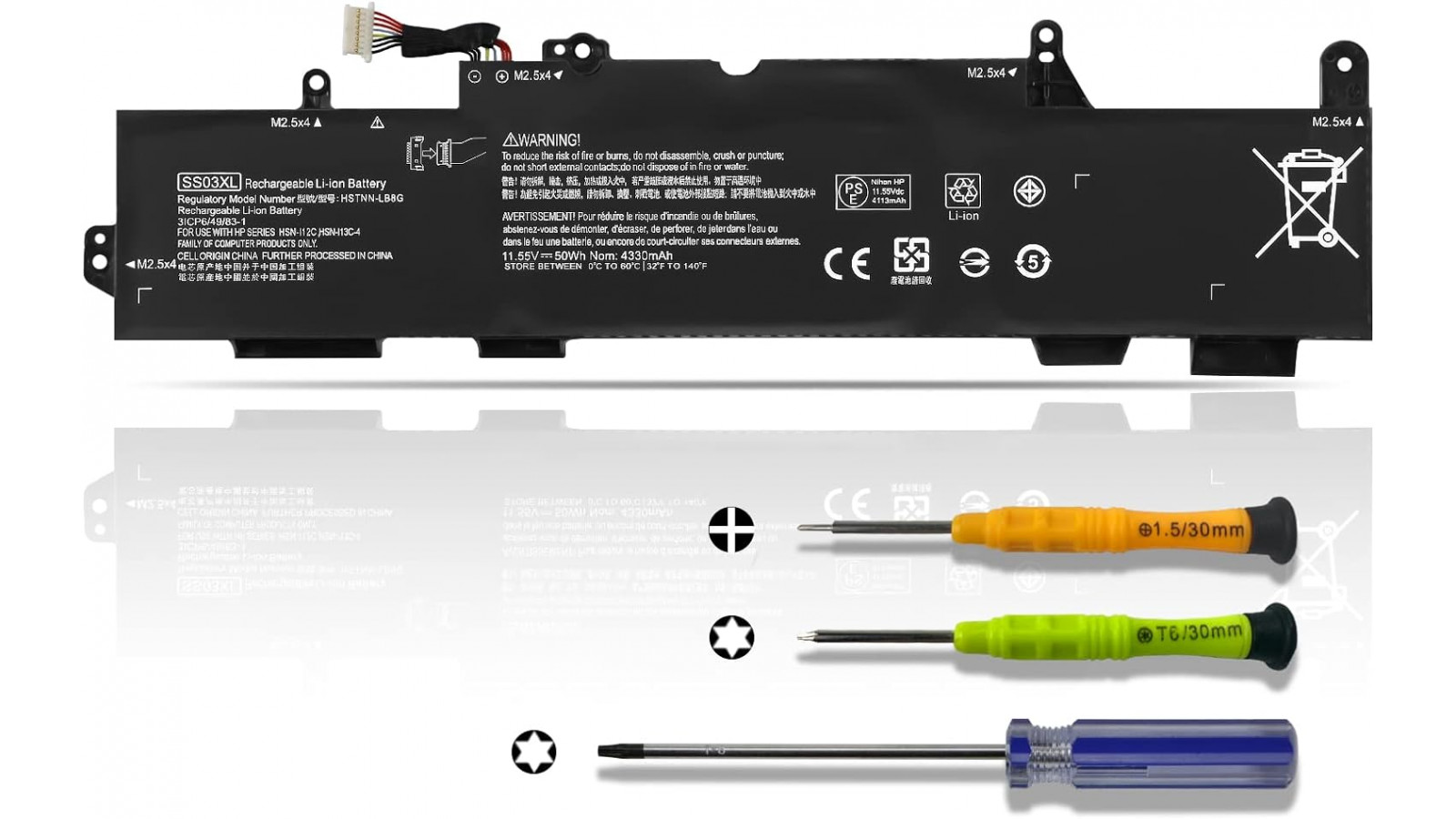 Batteria SS03XL per HP EliteBook 730 735 740 745 830 840 846 G5