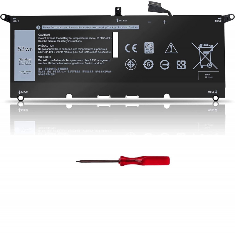 Batteria per DELL 0DGV24 DXGH8 P113G001 P82G P115G001 P113G 7.6V 52WH