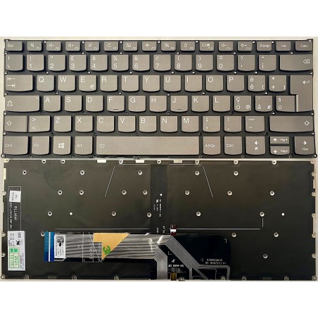 Tastiera italiana RETROILLUMINATA per LENOVO YOGA 530-14ARR 81H9 GRIGIA