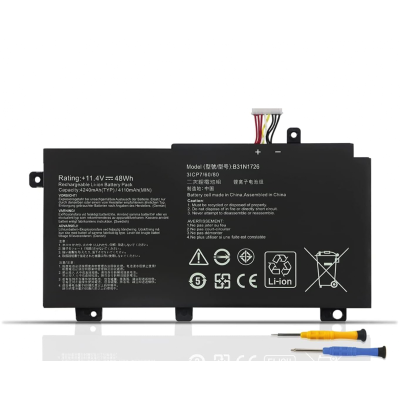 Batteria B31N1726 B31BN91 per Asus TUF Gaming FX504 FX504G FX504GD FX504GE FX504GM FX505 Batteria B31N1726 B31BN91 per Asus TUF Gaming FX504 FX504G FX504GD FX504GE FX504GM FX505
