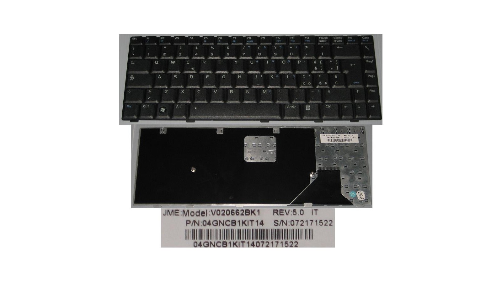 Tastiera italiana compatibile con Asus VX1 K020662A1 K020662B3