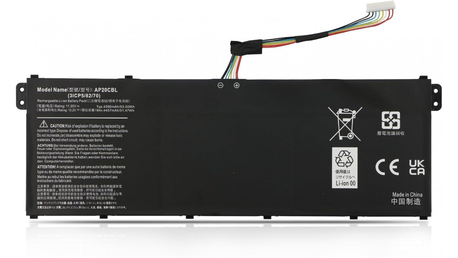 Batteria AP20CBL per Acer Swift 3 SF314-43 SF314-511 Aspire 5 A515-45 A515-46 11,55V 53Wh