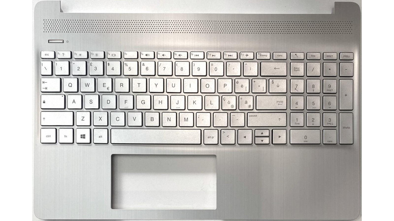 Tastiera italiana TOPCASE per HP 15-DY 15-EF 15S-EQ 15S-FQ Silver
