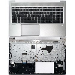 Tastiera italiana TOPCASE per HP ProBook 450 G8 RETROILLUMINATA Silver