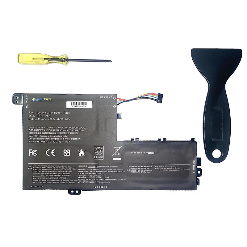 Batteria L15L3PB0 per Lenovo Yoga 520-14IKB 320S-14IKB 320S-15ABR 4605mAh Batteria L15L3PB0 per Lenovo Yoga 520-14IKB 320S-14IKB 320S-15ABR 4605mAh