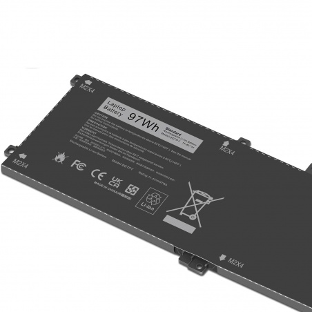 Batteria 6GTPY per Dell Precision 5520 5530 M5510 M5520 11,4V 97WH