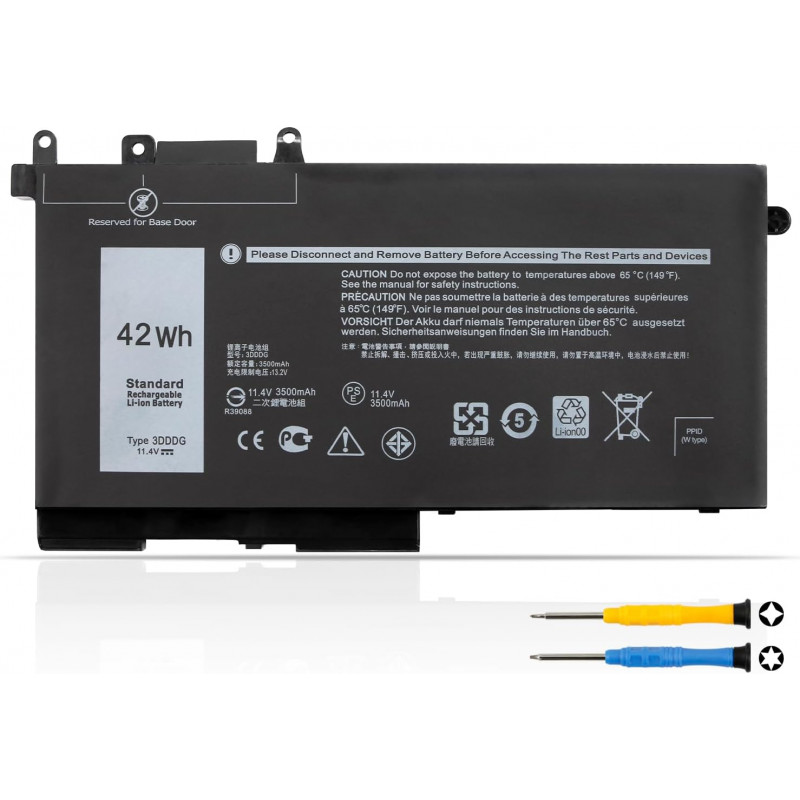 Batteria 3DDDG 42WH per Dell Latitude 5280 E5280 5480 E5480 E5580 5288