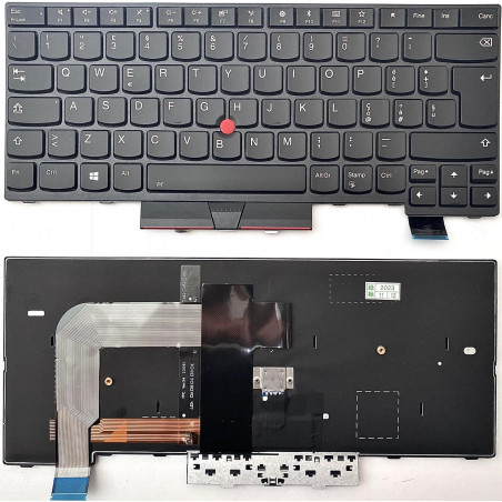 Tastiera retroilluminata italiana per Lenovo THINKPAD T470 T480 A475 con Trackpad