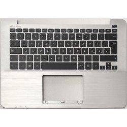 Tastiera con Topcase italiana per ASUS F302LA F302LJ F302UA F302UJ F302UV (Silver)