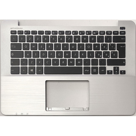 Tastiera con Topcase italiana per ASUS F302LA F302LJ F302UA F302UJ F302UV (Silver)